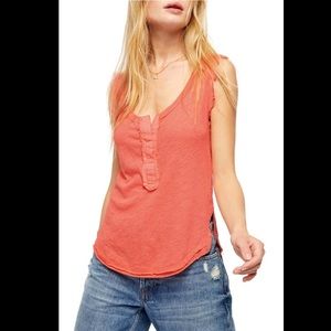 NWT Free People Vacay Linen Blend Tank Top Pixie M